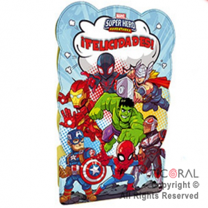 SUPER HEROES PIATA CARTON x 1